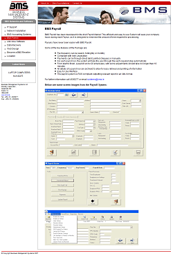 Payroll page Payroll page