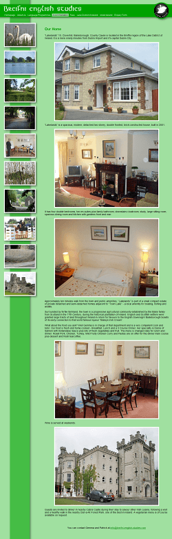 Accomodation page