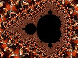 A photo of John D’Arcy (musician) tessellated in a Mandelbrot Set fractal