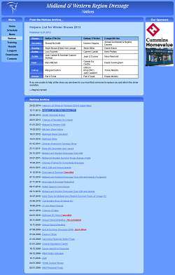 Notices page Notices page