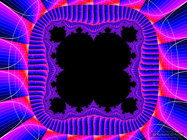 Image tessellated inside a Multibrot Set #3, z = z⁵+c