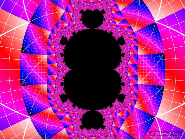 Image tessellated inside a Multibrot Set #5, z = z³+c