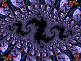 A photo of Gemma Grennan tessellated in a Julia Set fractal