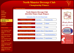 Championship winners page Championship winners page
