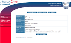 Vacancy details page Vacancy details page