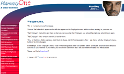Administrator welcome page Administrator welcome page