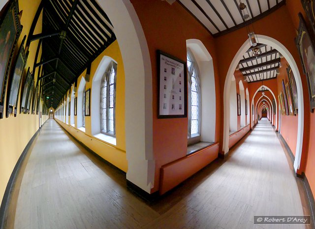 The corridors of St. Patrick's House - transverse spherical projection