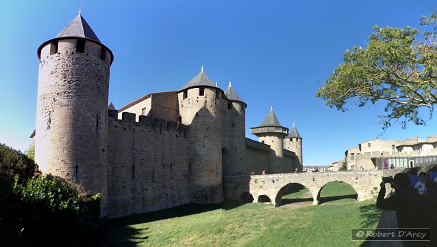 View of Le Château in Carcassonne