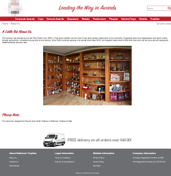 The "About Us" page The "About Us" page