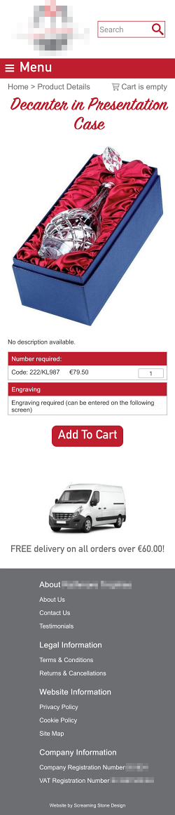 A sample product page A sample product page