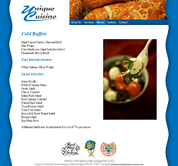 Cold buffets page